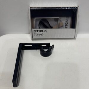 IKEA BETYDLIG Black Curtain Rod Bracket